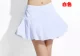 Váy cầu lông mùa hè năng động Hàn Quốc váy lụa thể thao chống đi quần vợt váy thể thao váy trắng váy mua - Trang phục thể thao