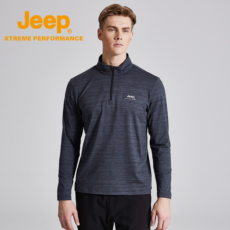 jeep flagship store official gip long sleeve T-shirt male 2019 autumn winter new men beat polo shirt tide