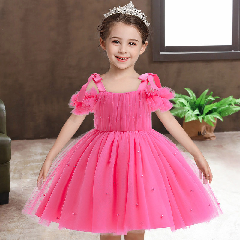 Infant birthday 2 dress skirt 3 little girl jumpsuit 1 princess skirt child suspender tutu skirt 4 years old child