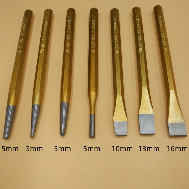 Blend 7 pieces Suit Chisel Punch Center Reversing Punch Nail-like punching Chrome Vanadium Steel Ultra-hard IMPA613088-Taobao