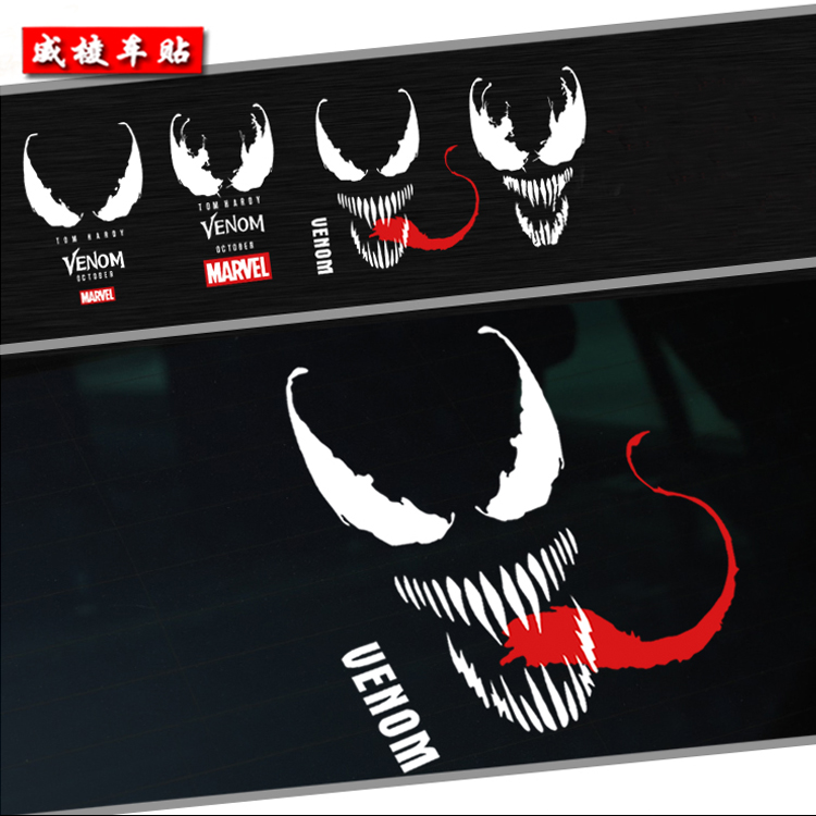 Venom car stickers American Marvel 