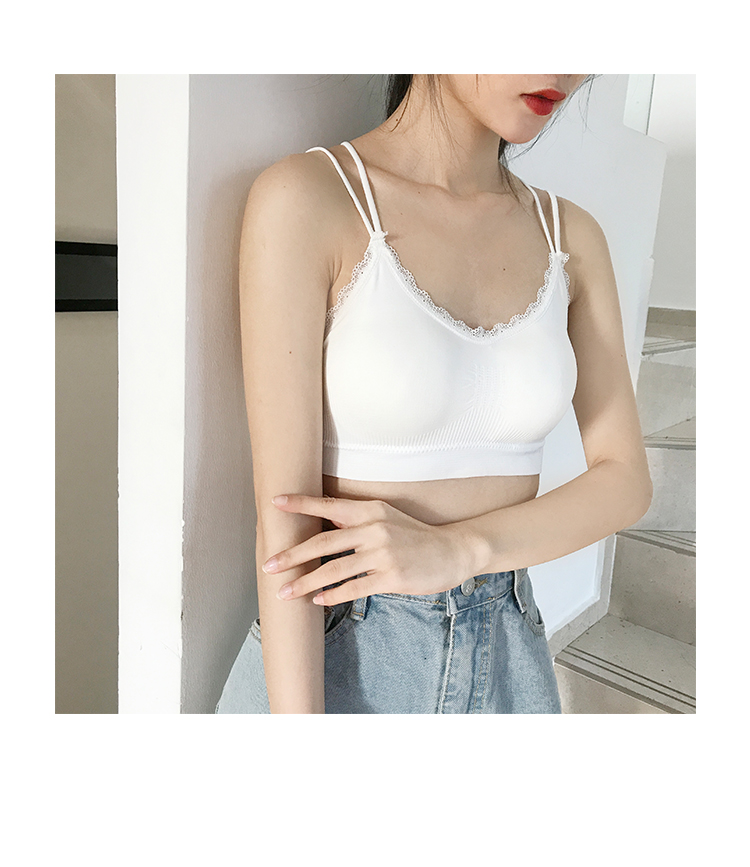 Xin chào áo ngực ren bên hông đồ lót mỏng bra đẹp trở lại dây đeo không có vòng thép áo ngực cô gái áo lót k dây