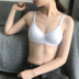 Xin Bang Gang Cô gái thể thao Hàn Quốc bra màu rắn phần mỏng không có vòng thép ngực nhỏ đồ lót thoải mái cotton nữ áo bra 2 dây Áo ngực ren