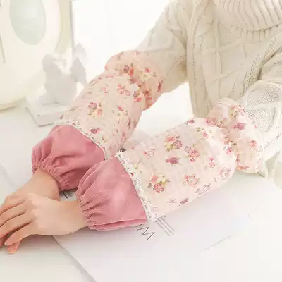 Sleeve waterproof sleeve female adult protective sleeve anti-dirty cute long version working ins tide autumn and winter anti-fouling sleeve male