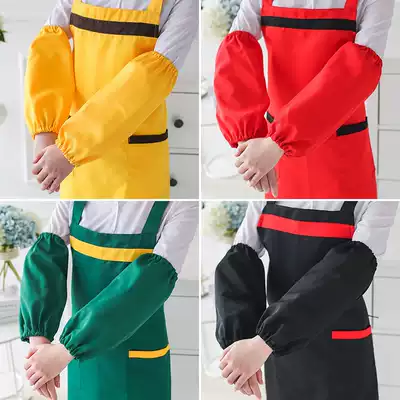 Hand sleeve women's dress apron sleeve Korean fashion sleeve long version anti-fouling and anti-oil sleeve kitchen embroidered set adult