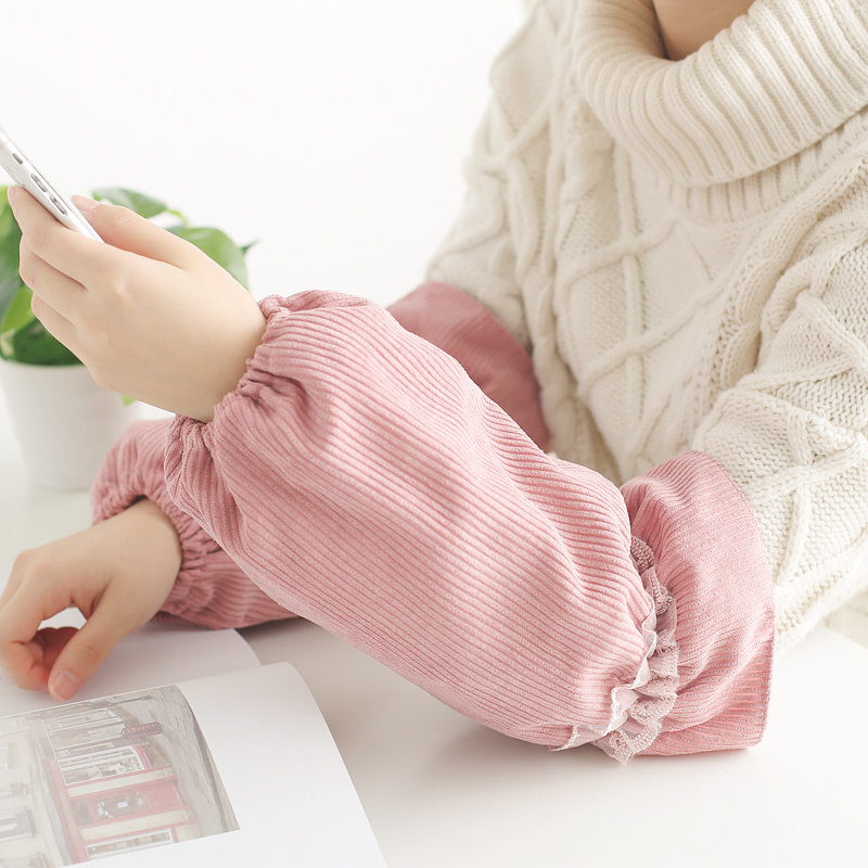 Sleeves Waterproof sleeves women's hand sleeves extended work cute sleeves ins tide anti-dirty autumn and winter Korean version adult