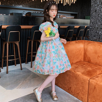 Girls dress summer dress 2021 new Korean version of the child fairy princess dress big child summer net red girl skirt