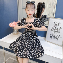 Girls dresses summer dresses 2021 new foreign style summer childrens clothing little girl princess dress cotton skirt childrens skirt