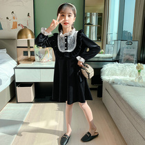 Girls  dresses spring 2021 new childrens clothes little girl long sleeve princess dress net red spring and autumn foreign style skirt