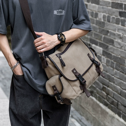 Мужская сумка на одно плечо, тканевый рюкзак, ноутбук, бизнес-версия