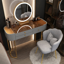 Dressing table glass light luxury premium bedroom small apartment Net Red Girl makeup table modern simple storage cabinet