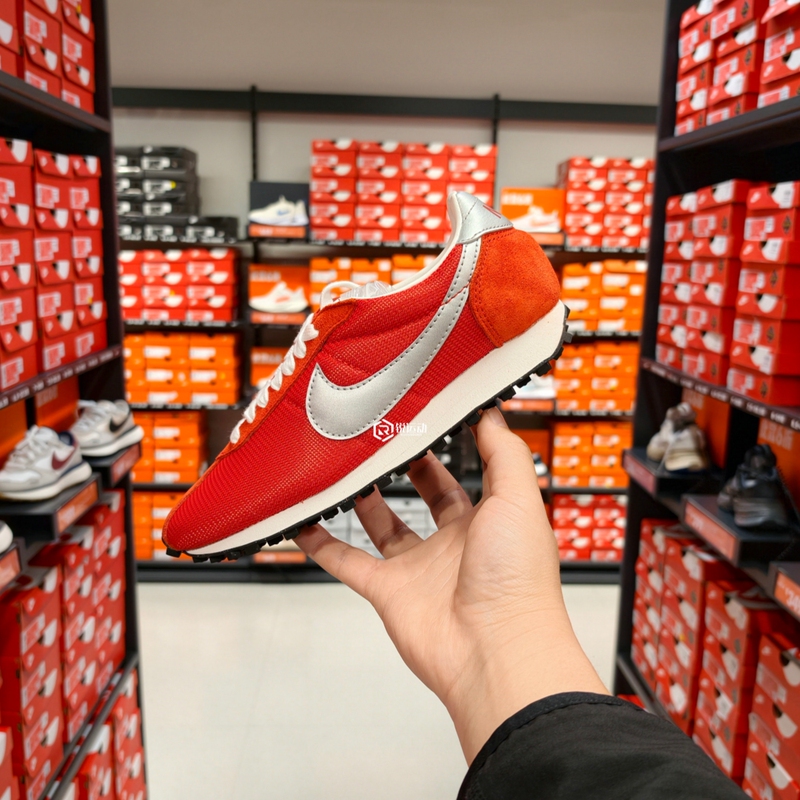 Nike/Nike Ld-1000 Waffle Sole Retro Red Low-Top Casual Sports Shoes Hf3227-600
