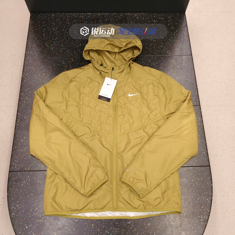 Nike Men's Sports Running Training Casual Warm Windproof and Water-Repellent Hooded Cotton Jacket Dd5645-379 Nike Men's Sports Running Training Casual Warm Windproof and Water-Repellent Hooded Cotton Jacket Dd5645-379