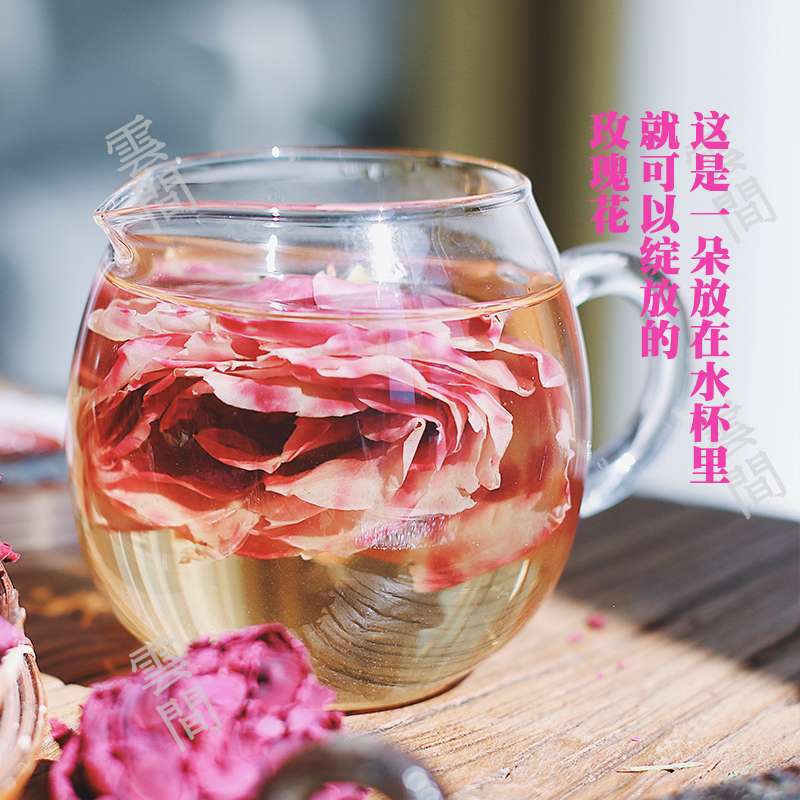 Great Deal Production 2021 Rose Flowers Tea Dry Whole Flower Pure Plateau Rose Flowers Bottled
