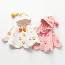 Bala baby shawl coat winter clothing for children newborn baby poncho cloak autumn and winter outdoor protection