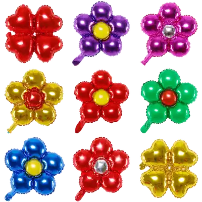 Wedding decoration supplies store celebration arch five petals aluminum foil birthday sunflower aluminum film balloon wedding room decoration