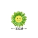 33 см улыбается лицо солнце цветок зеленый 10