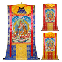 Customize Tibet Donka 7198 Lian Division Caijin Wu Jincai Divine Cloth Art Mounted Nepal Style Non-Hand Painted