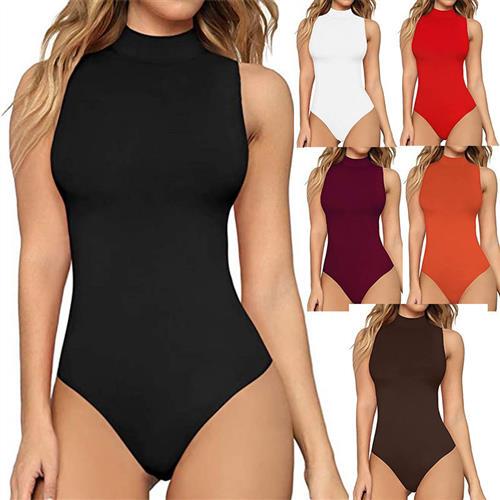 One-Piece Sexy Slim-Fitting Hottie High-Neck Sleeveless One-Piece