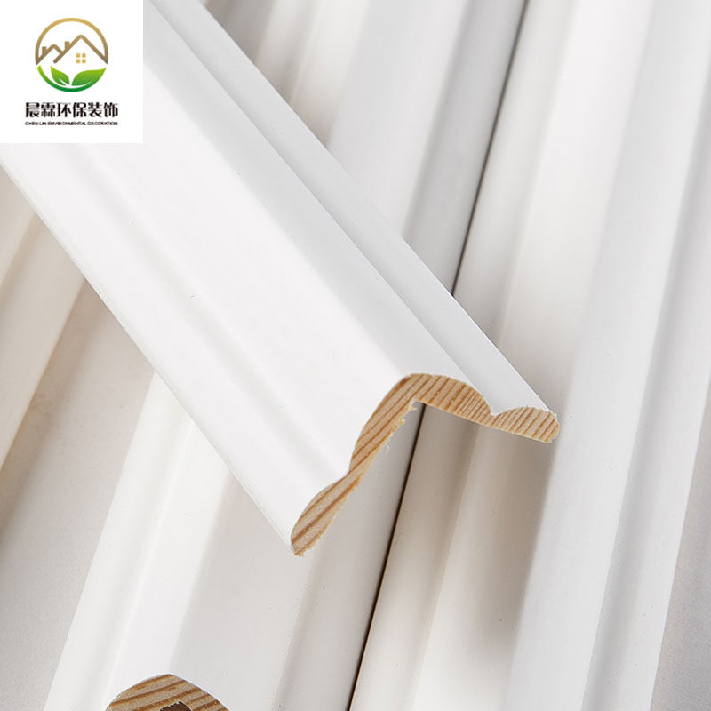 New store promotion White solid wood anti-collision guard strips, anti-collision guard strips, edge strips, corner guards, trimming decorative lines, corner guards