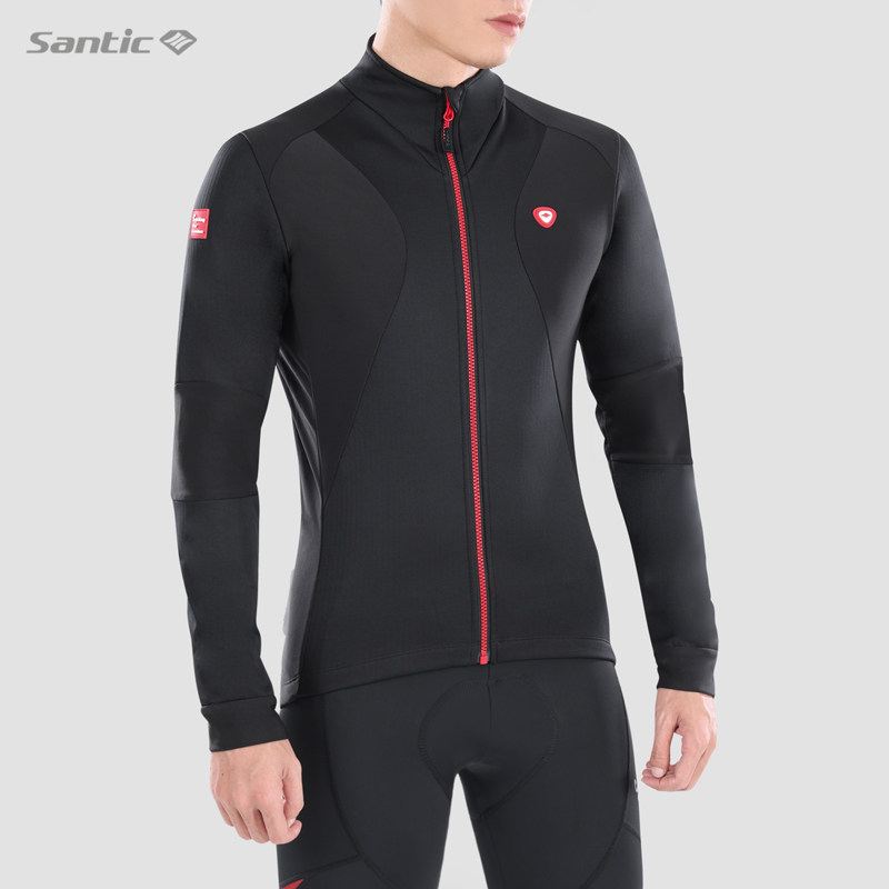 Santic Sen Getaway Winter Riding Clothing Male Mountaineering Car Ride Equipped with a velvety warm riding jacket