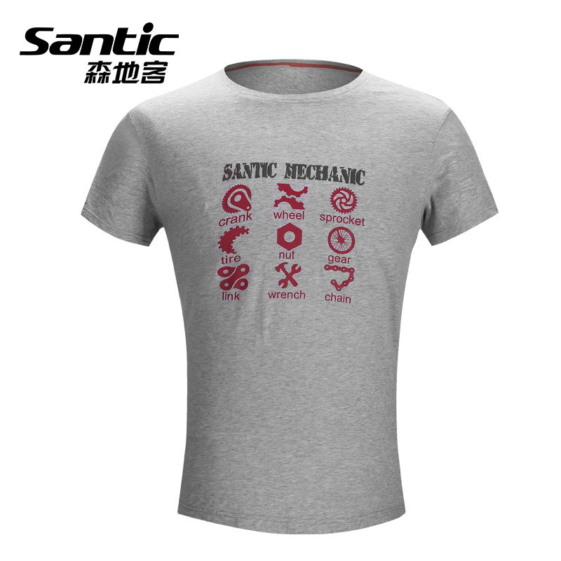 Santic Sen Getaway Summer New Riding T-shirt Sportswear Breathable Bike Short Sleeve Riding Suit Jacket Men 's