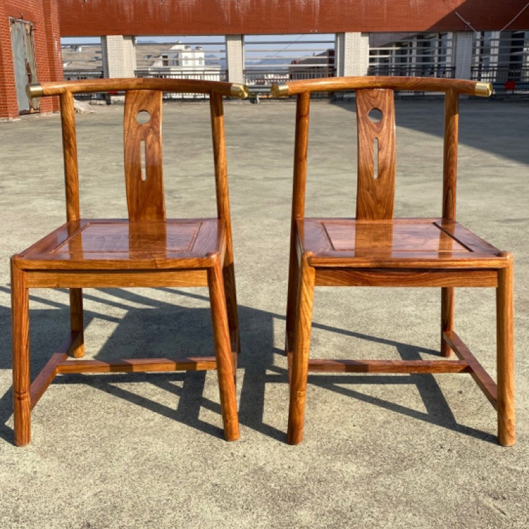 新中式花梨木椅子，刺猬紫檀三件套，传统工艺与现代家居的完美融合