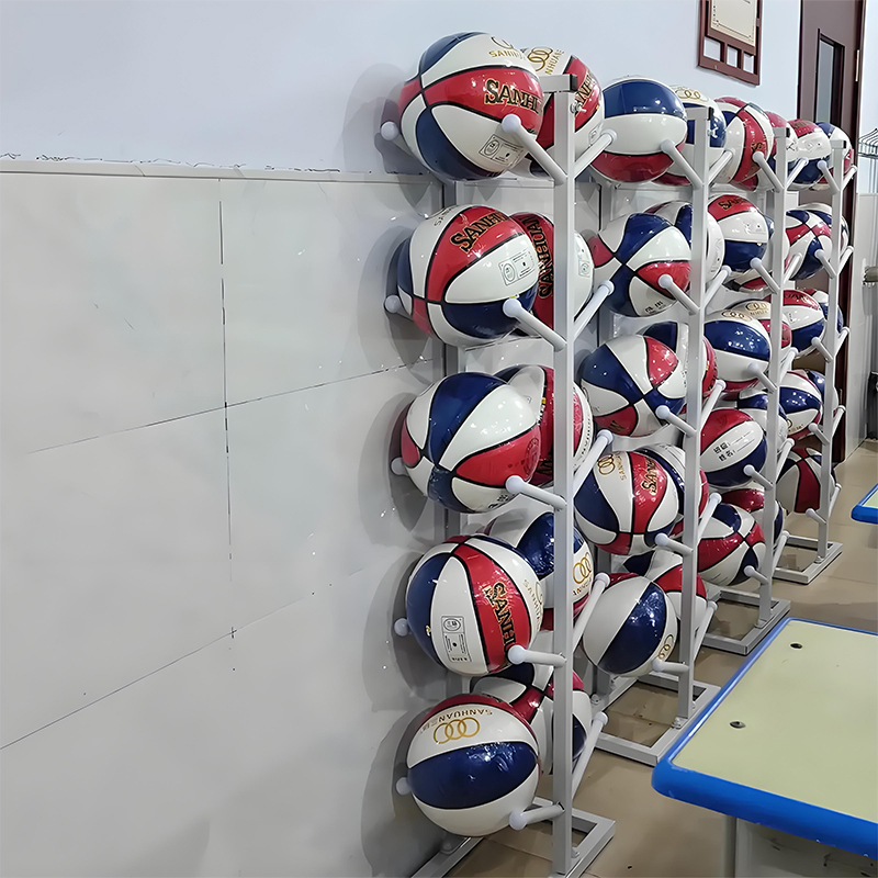 Basketball Storage Rack for Home Use, Football, Volleyball, Basketball Rack, Gymnasium Basketball Display Rack, Kindergarten Ball Storage