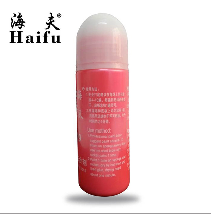 Authentic Haifu Chất keo vô cơ tan trong nước Bàn bóng cao su bọt biển cơ sở bàn chải đặc biệt 100ML giày bóng bàn nữ