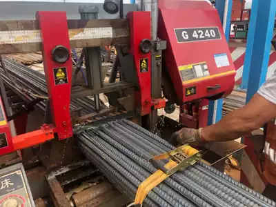 Jianke GB4240 band sawing machine with band saw blade 34x4960 steel cutting m42 bimetal steel saw blade for sale