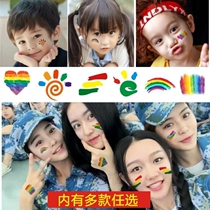 Childrens Day face stickers childrens cartoon tattoo stickers face activity stickers performance accessories sports games children