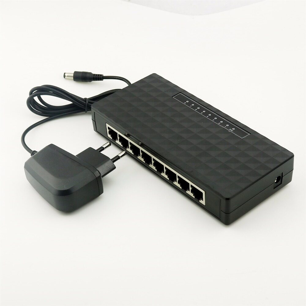 2022 New Mini 8 Ports Fast RJ45 10 100Mbps Base Gigabit LAN