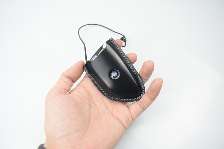 Áp dụng cho Bộ chìa khóa BMW Blade 5 Series X1 X5 X6 Full Horse Hip Leather Handmade Handmade - Trường hợp chính ví móc chìa khóa nữ cá tính