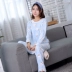 Đồ ngủ nữ mùa đông san hô nhung ngọt ngào dễ thương công chúa sinh viên gió dày mùa xuân và mùa thu flannel dịch vụ nhà phù hợp với phiên bản Hàn Quốc