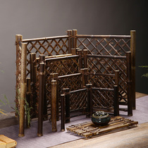 Hand-woven bamboo screen frame partition bamboo fence small fence bamboo fence bamboo fence bamboo fence bamboo products gardening creative bamboo ornaments