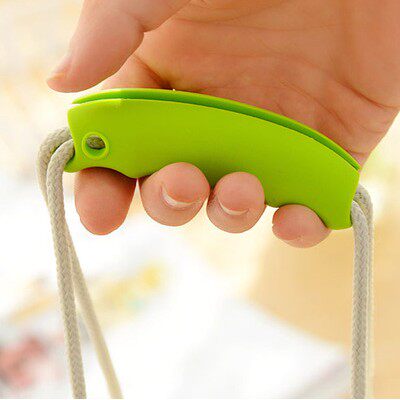 Labor-saving candy-colored portable silicone vegetable lifter, bag lifter, effortless shopping bag lifter