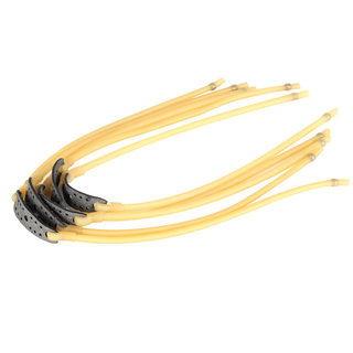 Pocket shooter traditional slingshot 1745 single card round rubber band high elastic speed lengthened and thickened single-strand rubber band set