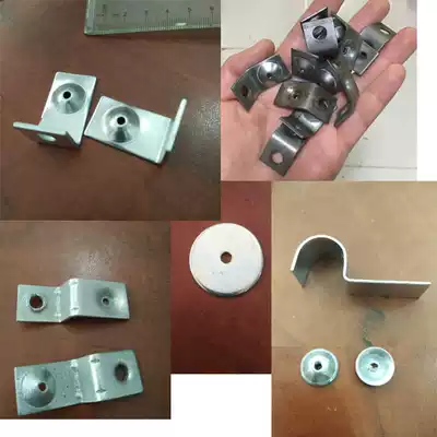 Fire nail Bowl Cup type hanging ceiling Z-angle sheet straight angle plate oblique foot plate wooden keel shot nail round flat gasket