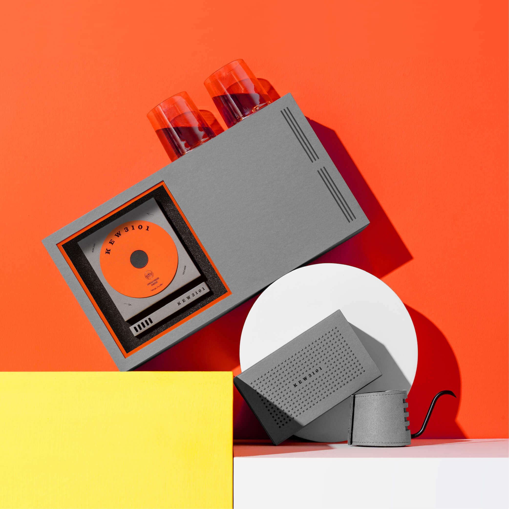 KEW3101 Custom Coffee Gift Box Gift 1 hand punch pot + 2 laser cups + boutique hand punch hanging ear