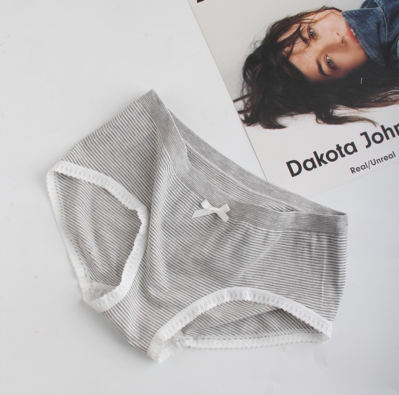 Foundation Girl Stripes Fresh Art Comfort Wood Dale Cotton Female Type Low Waist Pure Cotton Crotch Pants Triangle Shorts