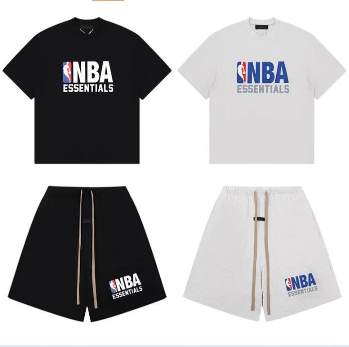 Fog X Essentials Collaboration Team Silicone Letter High Street Loose Short-Sleeve T-Shirt and Casual Shorts Set Fog X Essentials Collaboration Team Silicone Letter High Street Loose Short-Sleeve T-Shirt and Casual Shorts Set