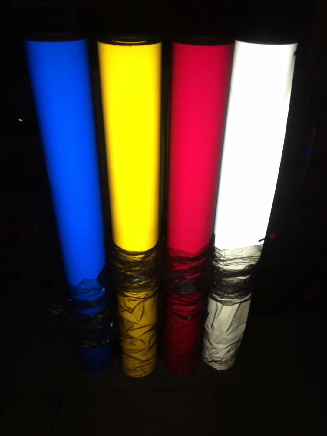 Black and yellow reflective stickers Red and white warning reflective stickers Engineering reflective film Road traffic reflective warning stickers