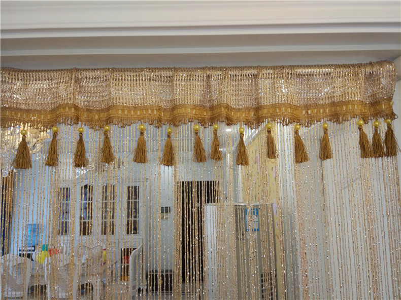 Thread Curtain Pearl Lace flow Su Curtain Head DIY Accessories Curtain Brows This Hyper connection is not a line curtain Oh