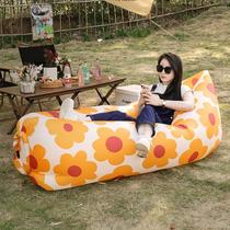 Outdoor inflatable sofa music festival concert air mattress picnic camping lazy portable non-inflatable lounge chair