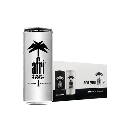 德国进口afri无糖可乐汽水（afri-cola）碳酸型饮料 330ml*12听装