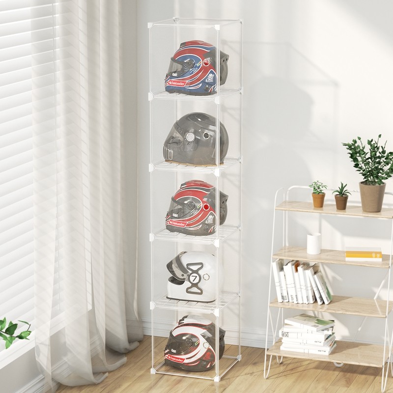 Motorcycle helmet rack home display rack hard hat storage box storage cabinet storage rack for hats