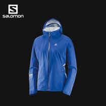 Salomon Salomon Womens Outdoor Running Windproof Eggplant Anti Splash LIGHTNING WP JKT W