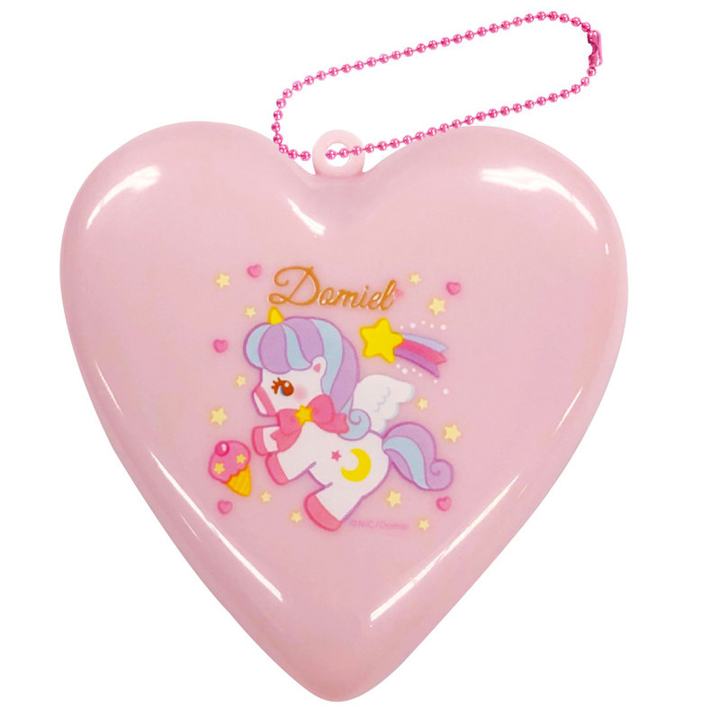 Japan HugMe! Hold my bear unicorn comb Harajuku girl heart portable small folding mirror airbag massage