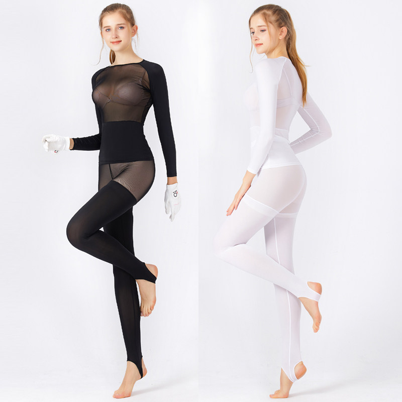 Swan Love Golf Golf Costume Surf Wire Sun Fitting Breaker and pantyhose
