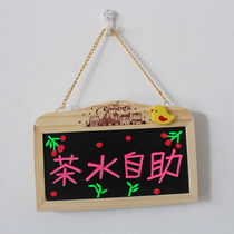 Super mini magnetic mounted double-sided blackboard whiteboard store with wall door opening in the listed pen sending magnet